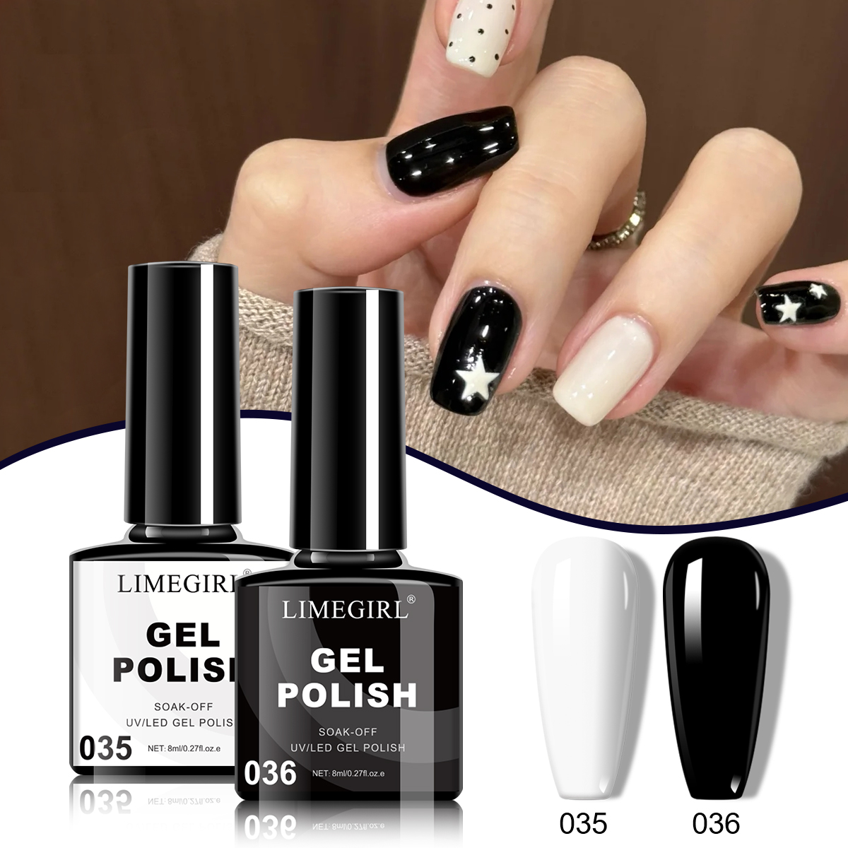 Photography Lighting Gels - Limegirl 8ml gel unha polonês branco