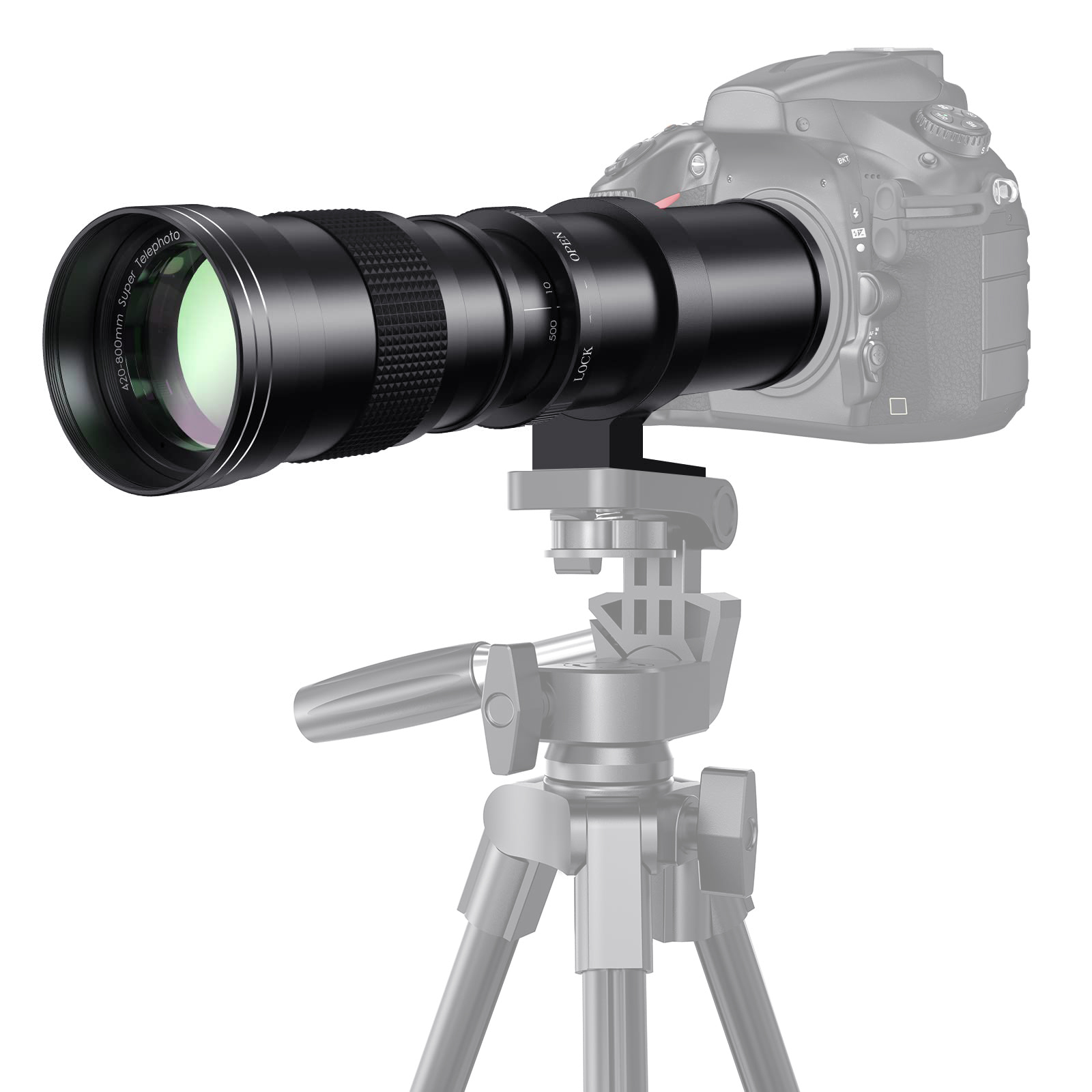 Macro Photography Lighting Kit - Lente Telefoto Manual Zoom 420-800mm F/8.3