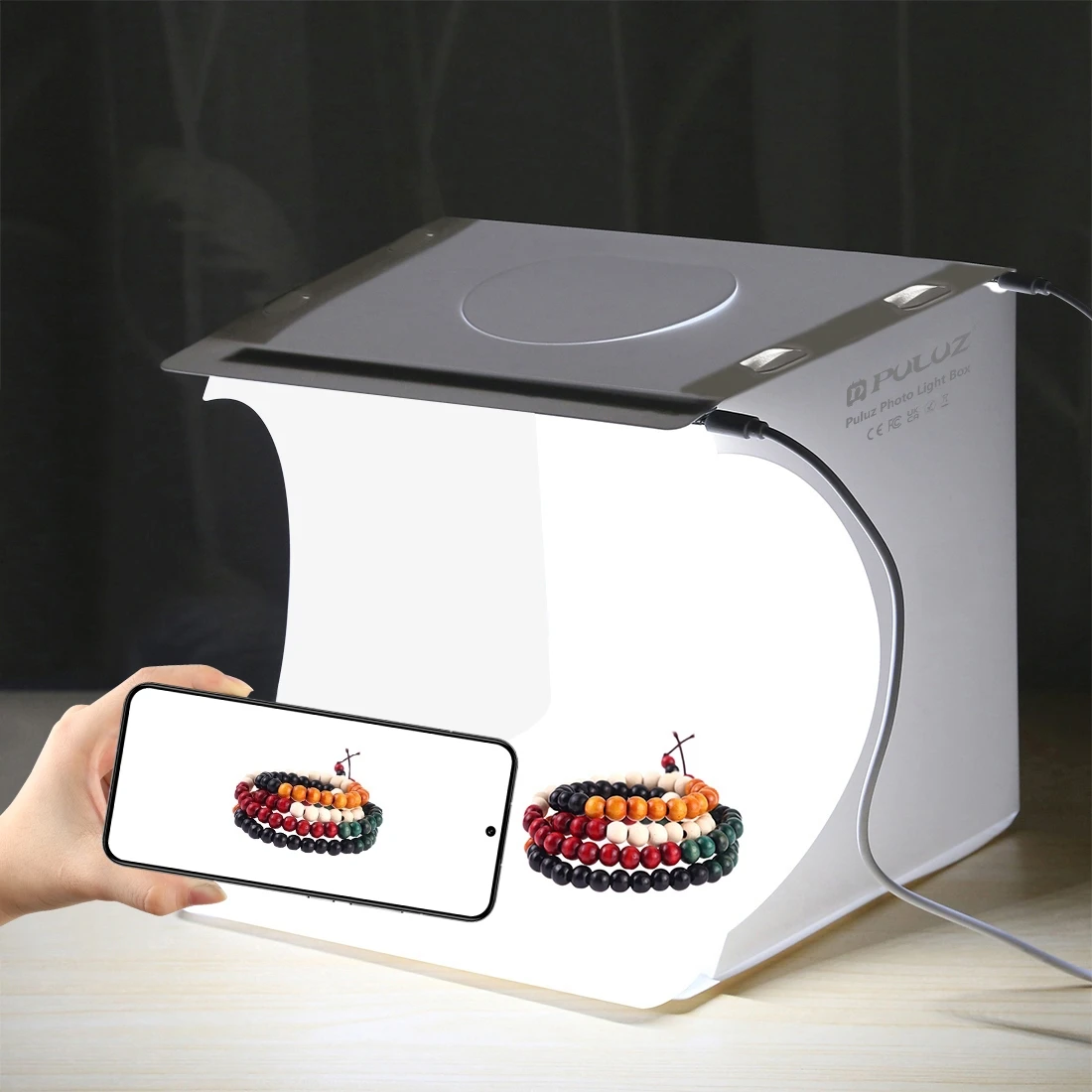Photography Lighting Case - Puluz 20cm mini 2 painéis led