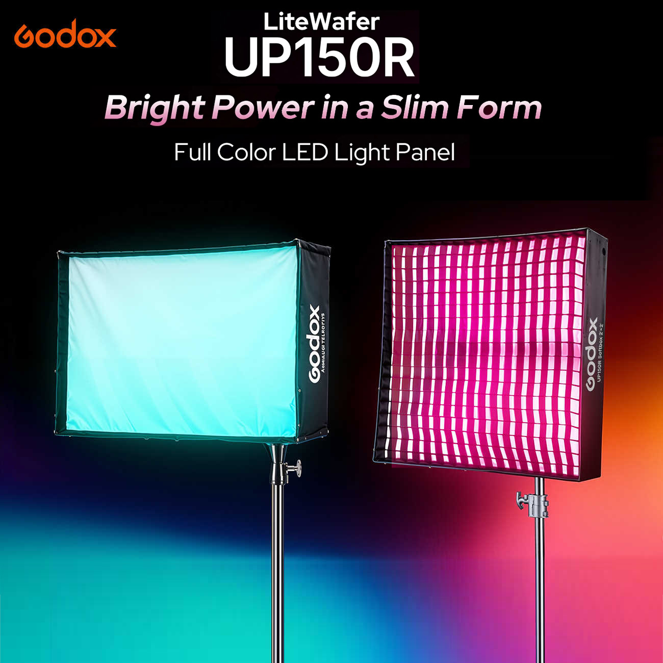 Photography Lighting Kit Godox - Painel de Luz LED RGB Godox
