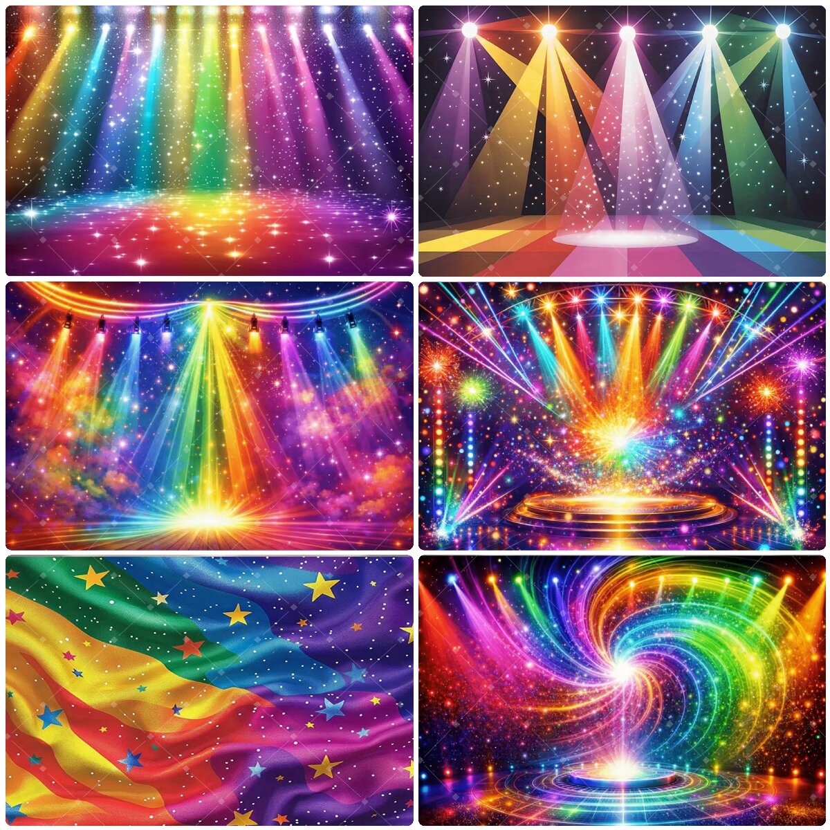 Photography Lighting And Backdrop - Fundo de Luz de Palco Colorido
