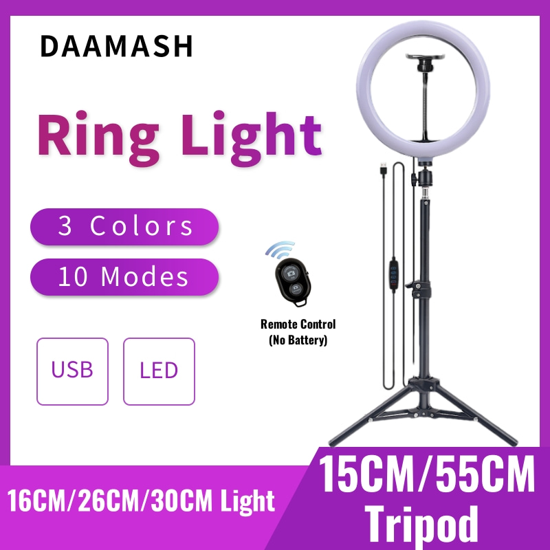 Photography Lighting Stick - Anel de iluminação led para selfie,
