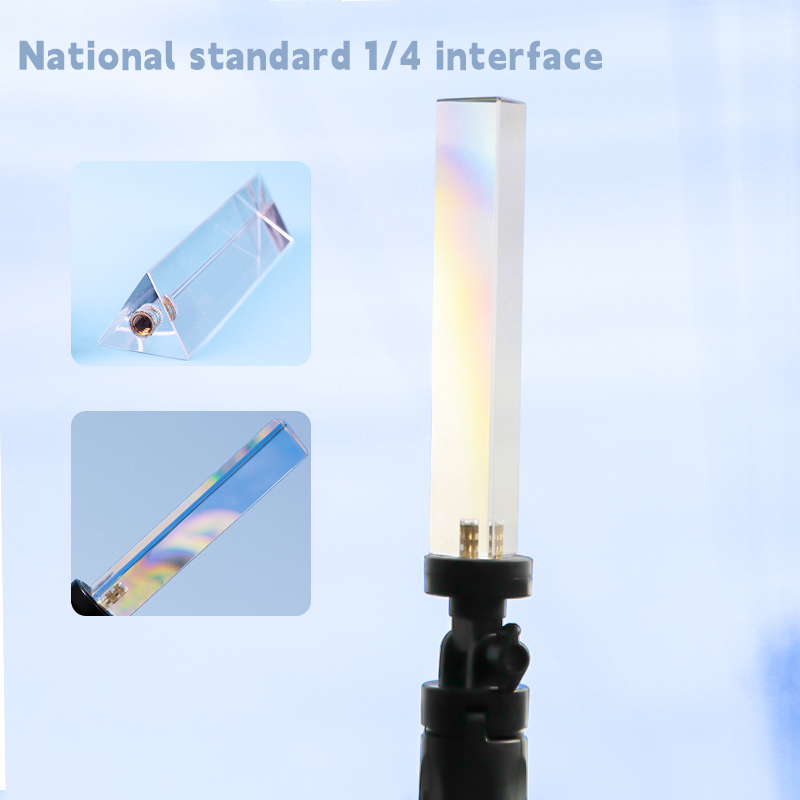 Photography Lighting Triangle - Prisma de vidro cristal 30X30x130mm Prisma