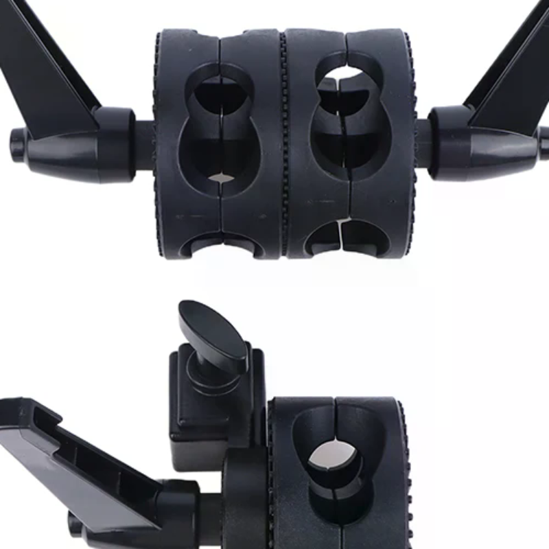Reflector Arm Clamp - Suporte Giratório de Cabeça Simples/Dupla para