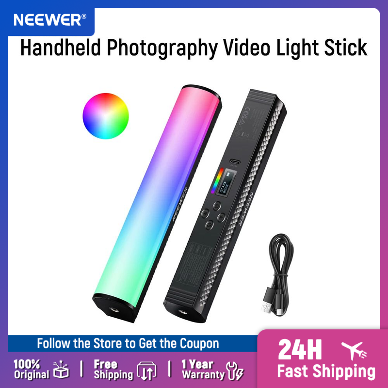 Photography Lighting Stick - Neewer varinha de luz rgb com