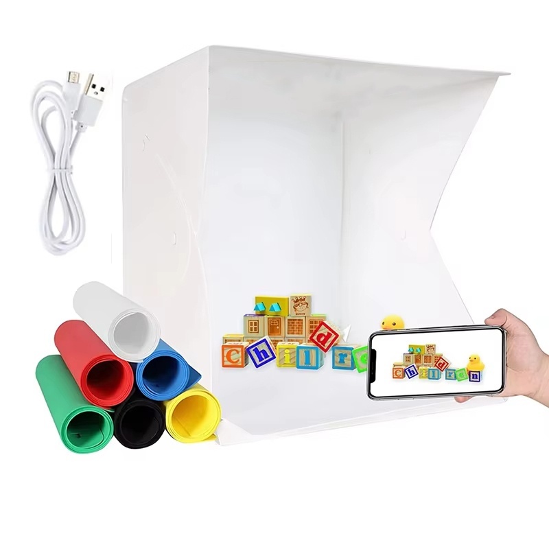 Photography Lighting Softbox - Caixa de Luz Dobrável Portátil para