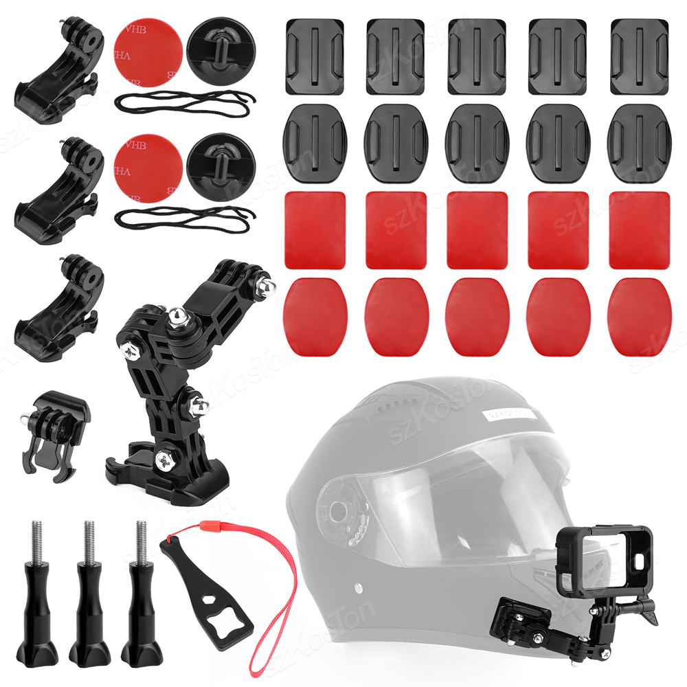 Gopro Action Camera Hero 13 Black - Kits de montagem de queixo para
