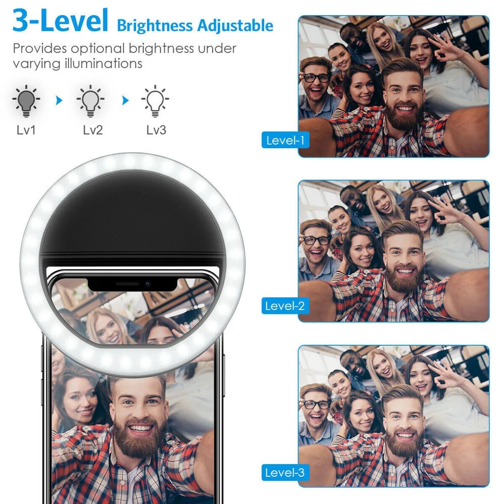USB recarregável LED Selfie Ri - Photography Lighting Stick avaliação e preço