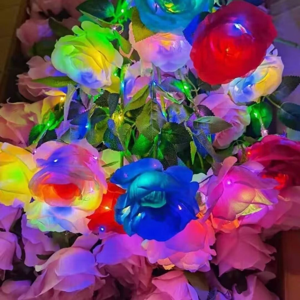 Flores de Rosa Artificiais Ilu - Photography Lighting Home avaliação e preço