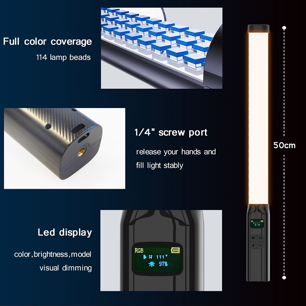 Tubo de varinha RGB portátil,  - Photography Lighting Stick avaliação e preço
