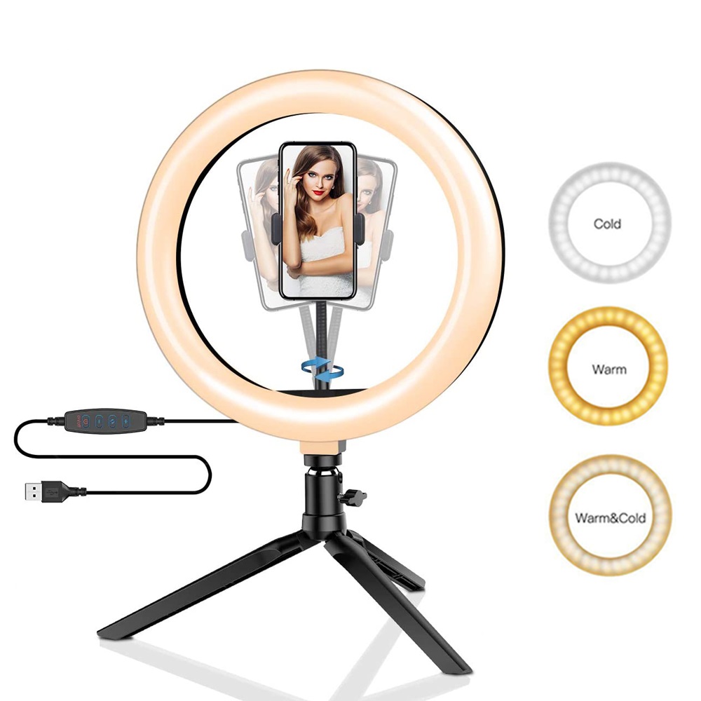 26cm 10 polegada led anel self - Photography Lighting Products avaliação e preço