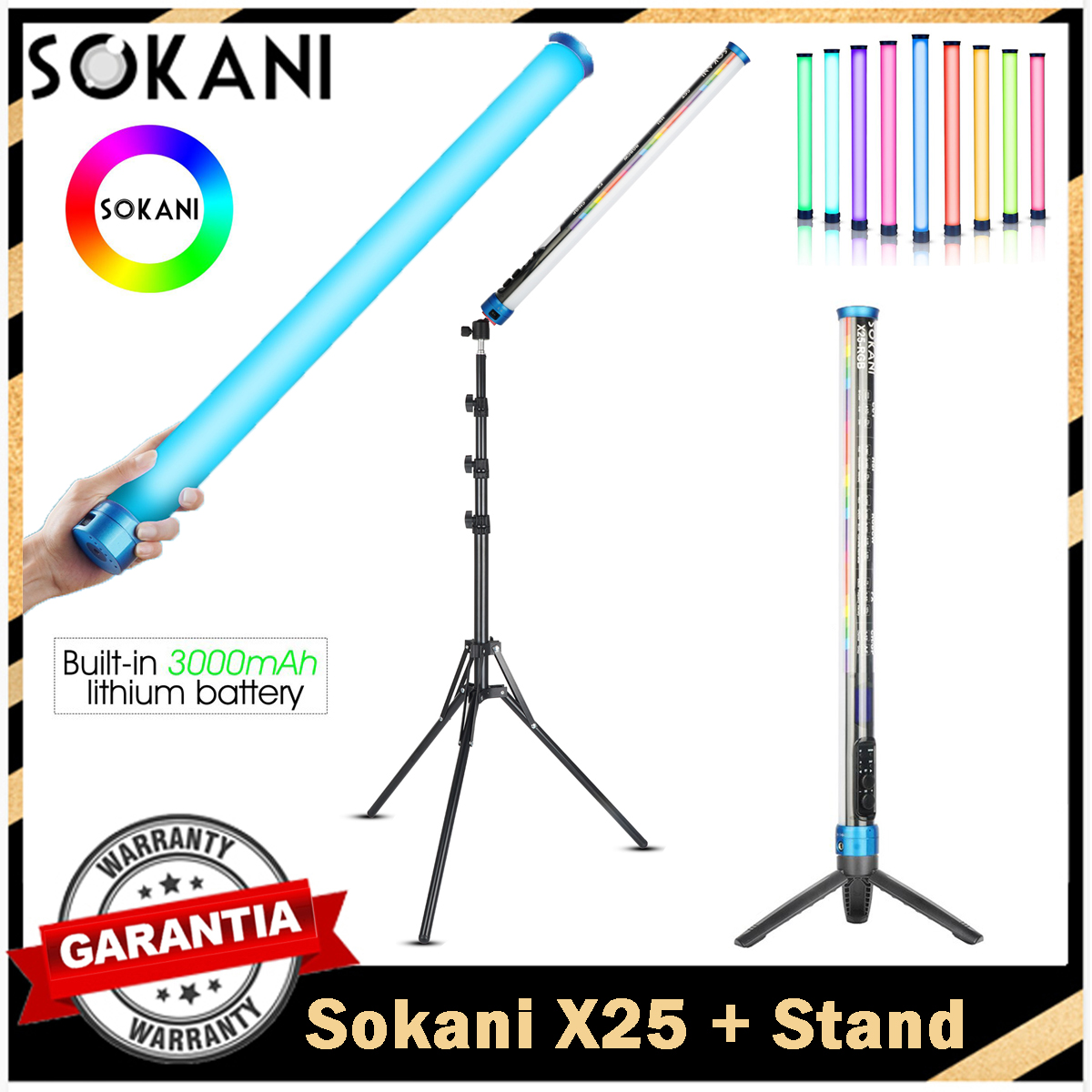 Sokani X25 RGB LED Video Light - Photography Lighting Stick avaliação e preço