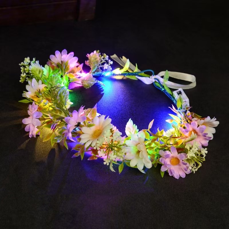 Coroa de flores com luzes LED, - Photography Lighting Devices avaliação e preço