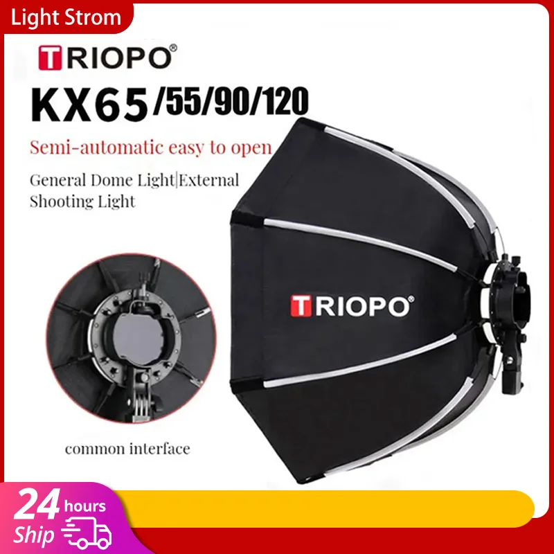 Triopo kx 65cm 90cm softbox oc - Photography Lighting Softbox avaliação e preço