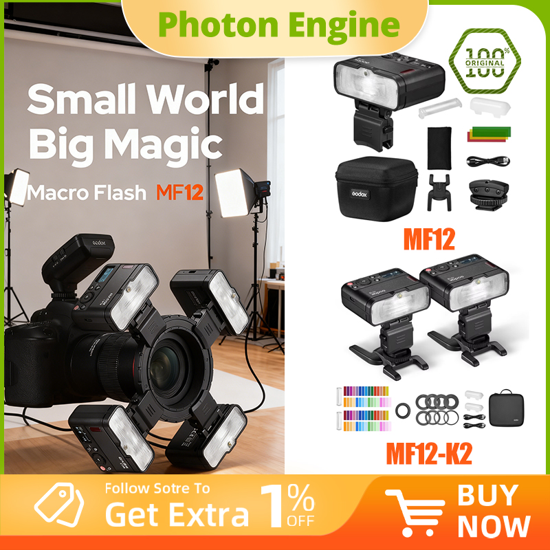 Kit de Flash Macro Godox MF12- - Photography Lighting Kit Godox avaliação e preço